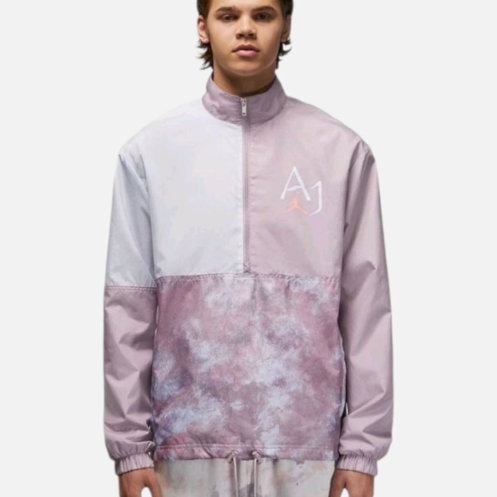 🏀 Nike Air Jordan Sport DNA Windbreaker | Mauve | Half Zip | Large